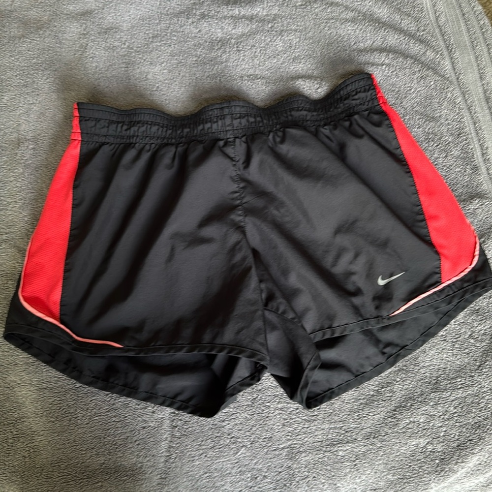 Nike dry fit, running shorts with liner